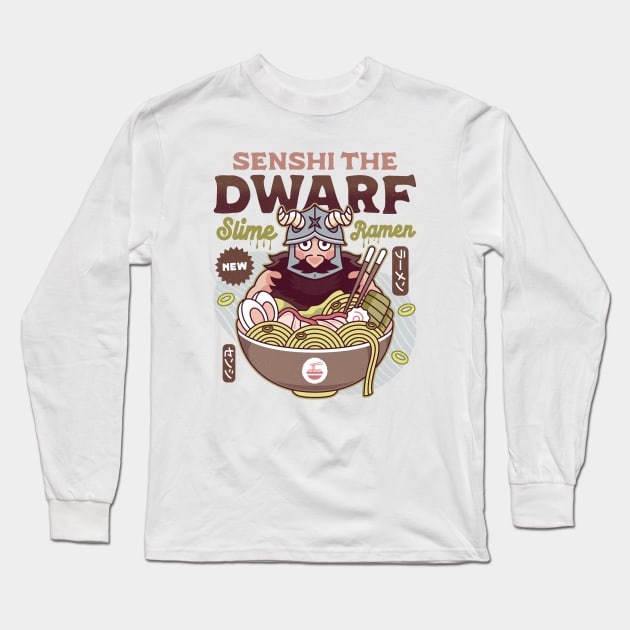 Dwarf Chef Slime Ramen Long Sleeve T-Shirt by Lagelantee